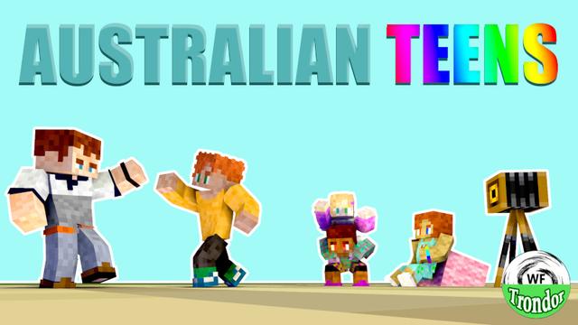 Thumbnail of the Minecraft Bedrock Marketplace product Australian Teens created by The World Foundry.
