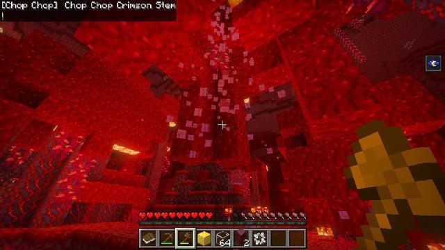 Screenshot of the Minecraft Bedrock Marketplace product Chop Chop Add-On created by The World Foundry.