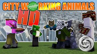 Thumbnail of the Minecraft Bedrock Marketplace product City Working Animals created by The World Foundry.