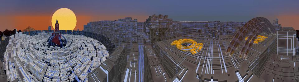 Panorama of the Minecraft Bedrock Marketplace product Fly Spy created by The World Foundry.