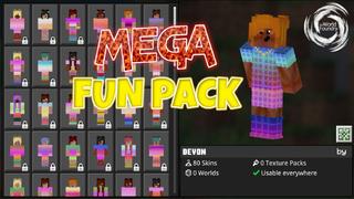 Thumbnail of the Minecraft Bedrock Marketplace product Mega Fun Pack 1 created by The World Foundry.