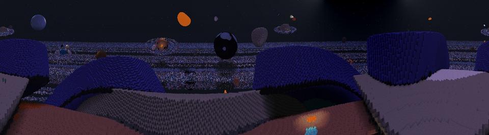 Panorama of the Minecraft Bedrock Marketplace product Star Block created by The World Foundry.
