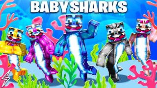 Thumbnail of the Minecraft Bedrock Marketplace product Baby Sharks created by ThunderAy.
