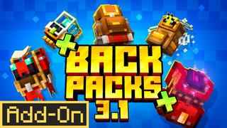 Thumbnail of the Minecraft Bedrock Marketplace product Backpacks++ Add-On created by ThunderAy.