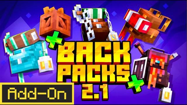 Thumbnail of the Minecraft Bedrock Marketplace product Backpacks++ Add-On created by ThunderAy.