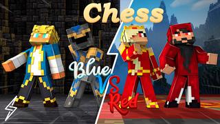 Thumbnail of the Minecraft Bedrock Marketplace product Chess Blue vs Red created by ThunderAy.