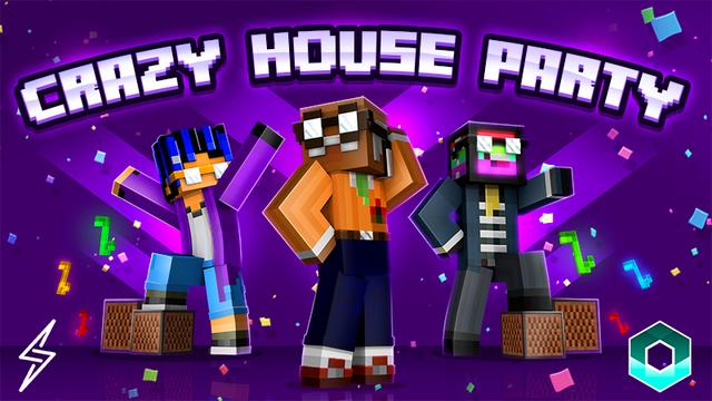 Thumbnail of the Minecraft Bedrock Marketplace product Crazy House Party created by ThunderAy.
