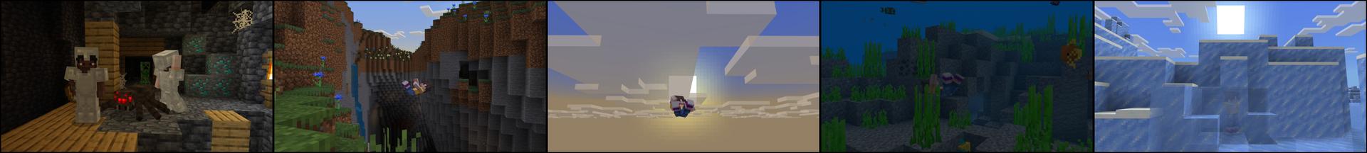 Panorama of the Minecraft Bedrock Marketplace product Death Swap 2 created by ThunderAy.