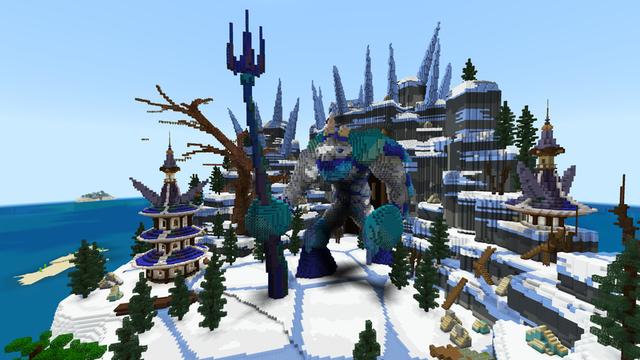 Screenshot of the Minecraft Bedrock Marketplace product Dragon Island created by ThunderAy.
