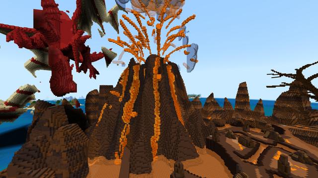 Screenshot of the Minecraft Bedrock Marketplace product Dragon Island created by ThunderAy.