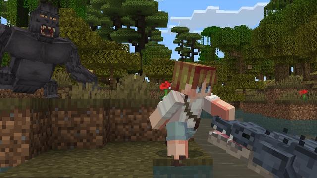Screenshot of the Minecraft Bedrock Marketplace product Jungle Trails created by ThunderAy.