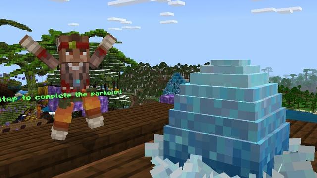 Screenshot of the Minecraft Bedrock Marketplace product Kingdom Parkour created by ThunderAy.