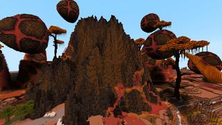 Screenshot of the Minecraft Bedrock Marketplace product Lava Village created by ThunderAy.