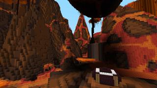 Screenshot of the Minecraft Bedrock Marketplace product Lava Village created by ThunderAy.