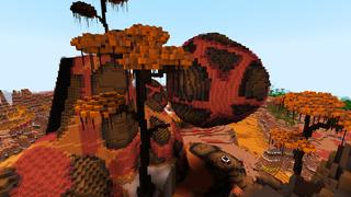 Screenshot of the Minecraft Bedrock Marketplace product Lava Village created by ThunderAy.