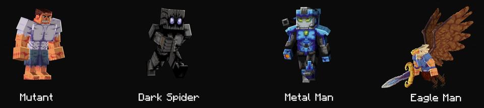 Panorama of the Minecraft Bedrock Marketplace product Lucky Block Heroes created by ThunderAy.