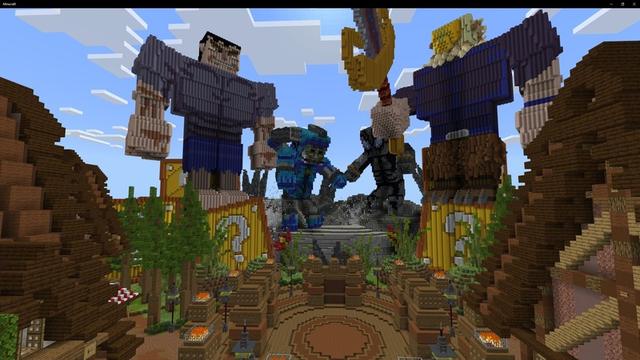 Screenshot of the Minecraft Bedrock Marketplace product Lucky Block Heroes created by ThunderAy.