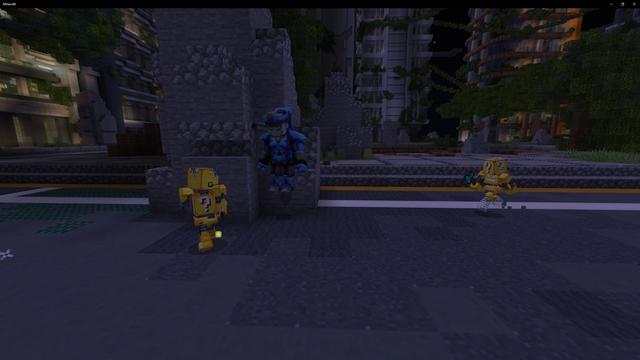 Screenshot of the Minecraft Bedrock Marketplace product Lucky Block Heroes created by ThunderAy.