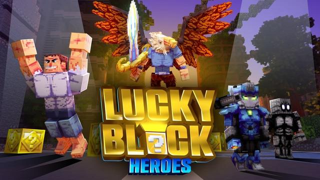 Thumbnail of the Minecraft Bedrock Marketplace product Lucky Block Heroes created by ThunderAy.