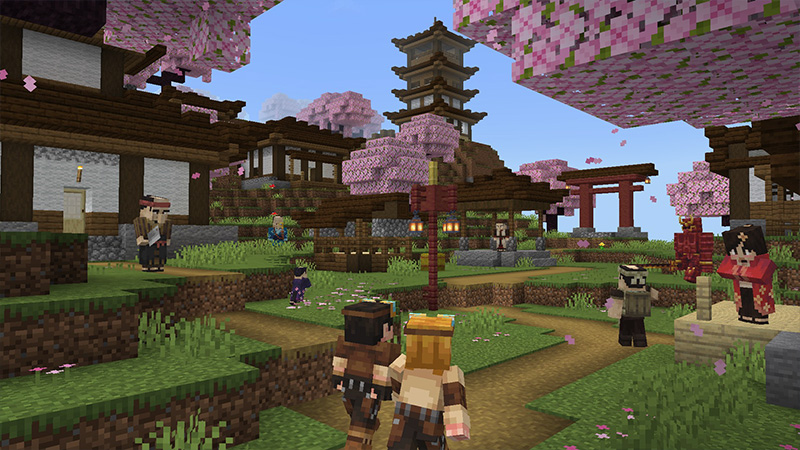 Screenshot of the Minecraft Bedrock Marketplace product More Villages Add-On created by ThunderAy.