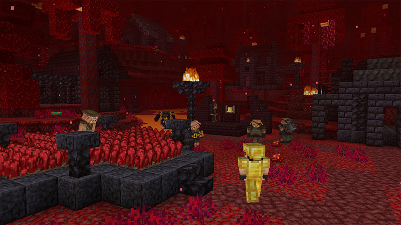 Screenshot of the Minecraft Bedrock Marketplace product More Villages Add-On created by ThunderAy.