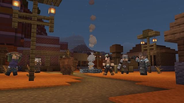 Screenshot of the Minecraft Bedrock Marketplace product Add-On „More Villages“ created by ThunderAy.