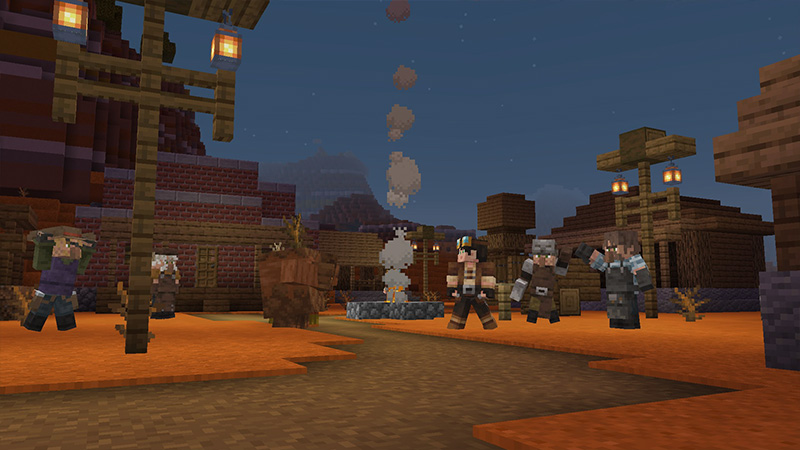Screenshot of the Minecraft Bedrock Marketplace product More Villages Add-On created by ThunderAy.