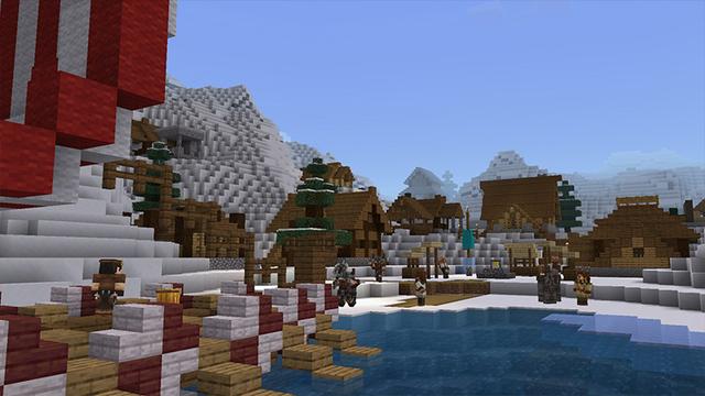 Screenshot of the Minecraft Bedrock Marketplace product Add-On „More Villages“ created by ThunderAy.