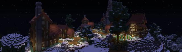 Panorama of the Minecraft Bedrock Marketplace product Mystery Island created by ThunderAy.