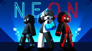 Thumbnail of the Minecraft Bedrock Marketplace product Neon blue + Red skin created by ThunderAy.