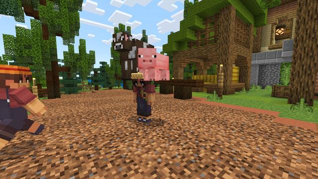 Screenshot of the Minecraft Bedrock Marketplace product Pick Up Mobs created by ThunderAy.
