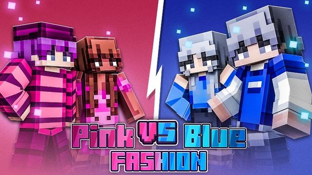Thumbnail of the Minecraft Bedrock Marketplace product Pink vs Blue Fashion created by ThunderAy.