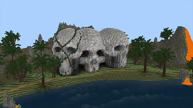 Screenshot of the Minecraft Bedrock Marketplace product Skull Island created by ThunderAy.