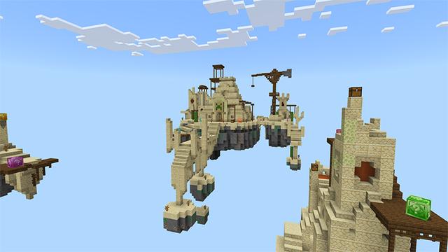 Screenshot of the Minecraft Bedrock Marketplace product SkyBlock Dimensions created by ThunderAy.