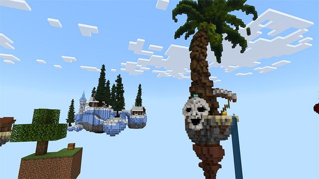 Screenshot of the Minecraft Bedrock Marketplace product SkyBlock Dimensions created by ThunderAy.