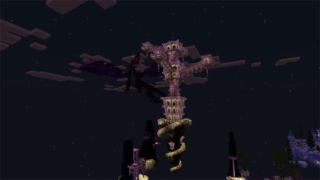 Screenshot of the Minecraft Bedrock Marketplace product SkyBlock Dimensions created by ThunderAy.