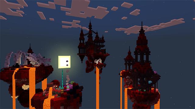 Screenshot of the Minecraft Bedrock Marketplace product SkyBlock Dimensions created by ThunderAy.