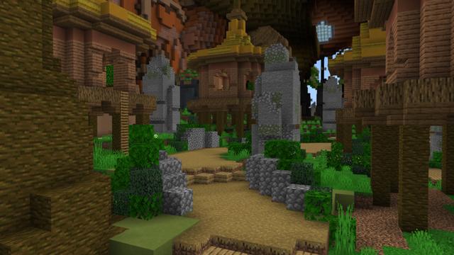 Screenshot of the Minecraft Bedrock Marketplace product Tropical Island created by ThunderAy.