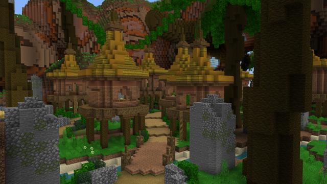 Screenshot of the Minecraft Bedrock Marketplace product Tropical Island created by ThunderAy.