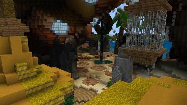 Screenshot of the Minecraft Bedrock Marketplace product Tropical Island created by ThunderAy.