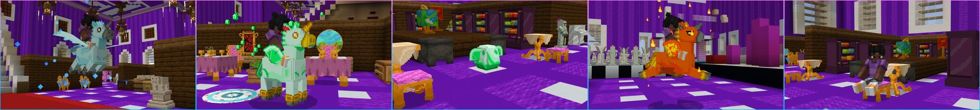Panorama of the Minecraft Bedrock Marketplace product Unicorns created by ThunderAy.