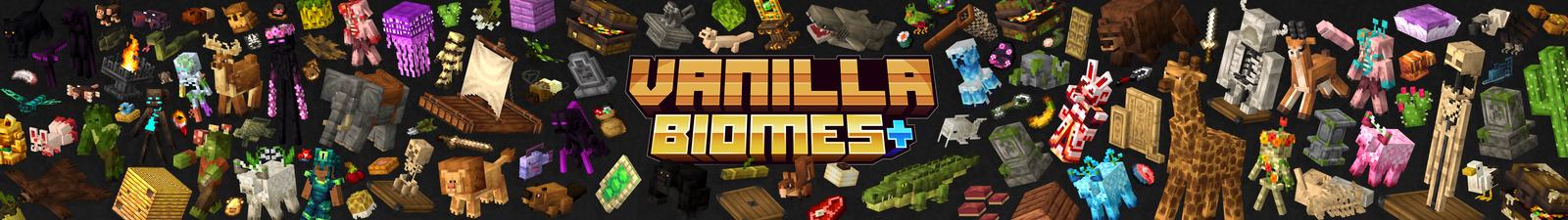 Panorama of the Minecraft Bedrock Marketplace product Vanilla Biomes+ Add-On created by ThunderAy.