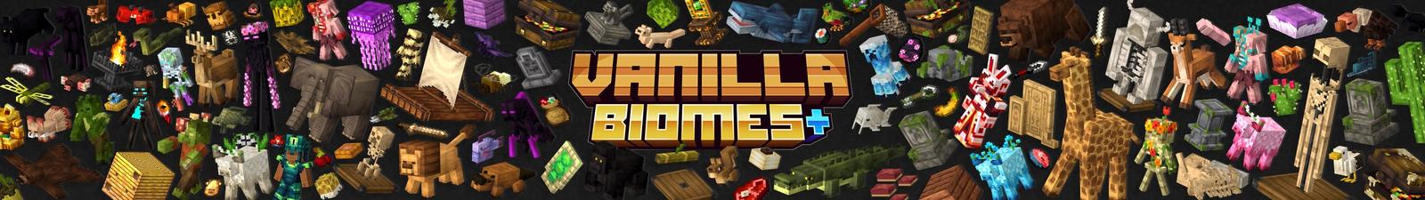 Panorama of the Minecraft Bedrock Marketplace product Vanilla Biomes+ Add-On created by ThunderAy.