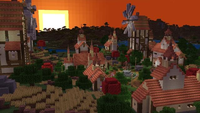 Screenshot of the Minecraft Bedrock Marketplace product Village created by ThunderAy.