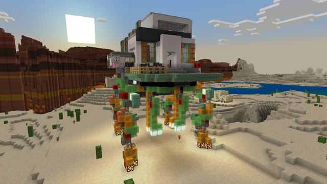 Screenshot of the Minecraft Bedrock Marketplace product Walking House created by ThunderAy.