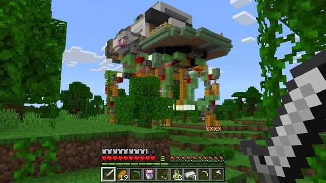 Screenshot of the Minecraft Bedrock Marketplace product Walking House created by ThunderAy.