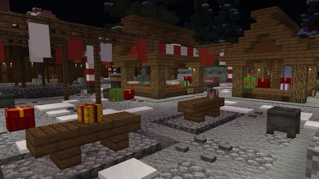 Screenshot of the Minecraft Bedrock Marketplace product Winter Village created by ThunderAy.