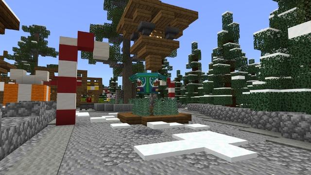 Screenshot of the Minecraft Bedrock Marketplace product Winter Village created by ThunderAy.