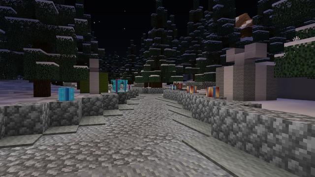 Screenshot of the Minecraft Bedrock Marketplace product Winter Village created by ThunderAy.