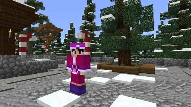 Screenshot of the Minecraft Bedrock Marketplace product Winter Village created by ThunderAy.